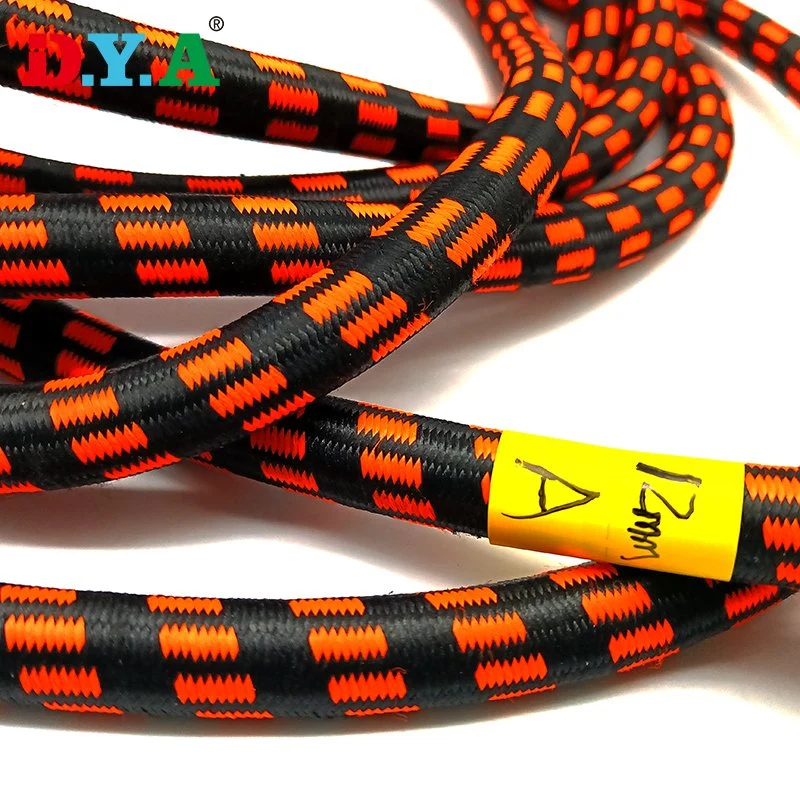 Orange Blue DOT Pattern Jacquard Polyester Latex Strong Trampoline Bungee Cord