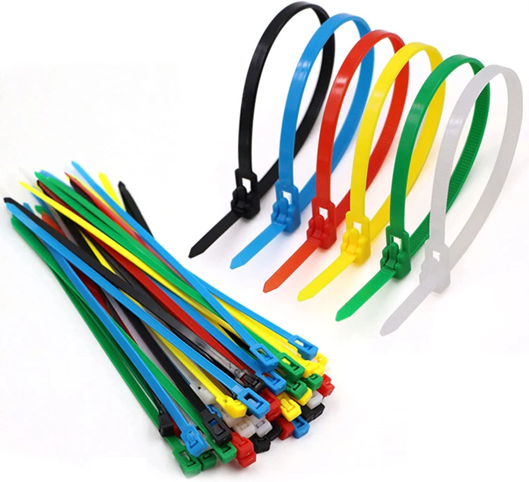 Self Locking Nylon Tie Super Heavy Wire Color Soft Release Self-Locking Plastic Cable Tie Nylon Cable Tie