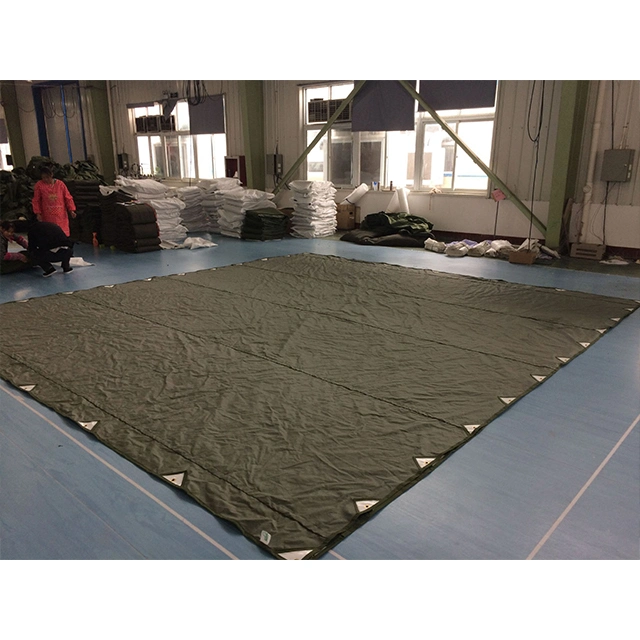 Finished Size 8′ X 10′ Canvas Tarp with Rustproof Grommets