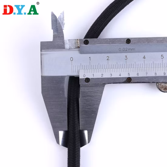 Negro 2,5mm 5mm 10mm 12mm fuerte estiramiento elástico cuerda elástica redonda cuerda de látex