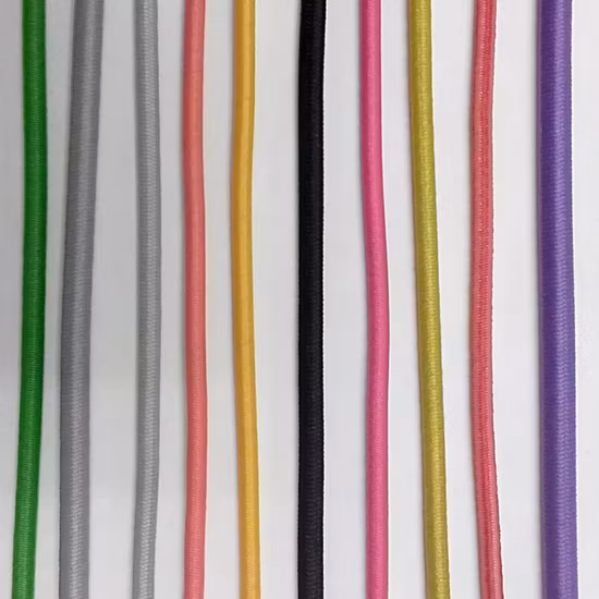 Cuerda de choque elástica negra de alta tenacidad de 8 mm