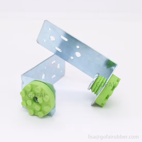 Clip de aislamiento de sonido en forma de L de goma Rsic DC04 de alta calidad para sistema de techo