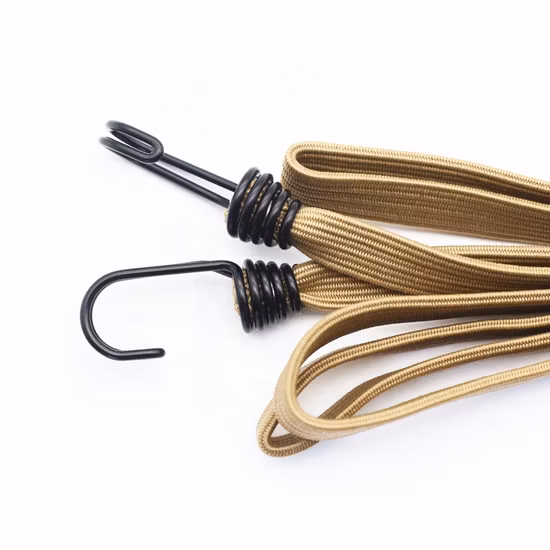 Longitud personalizada Heavy Duty 4 mm * 70 mm Black Ball Bungees Cuerda elástica de 6 pulgadas con bola para tienda