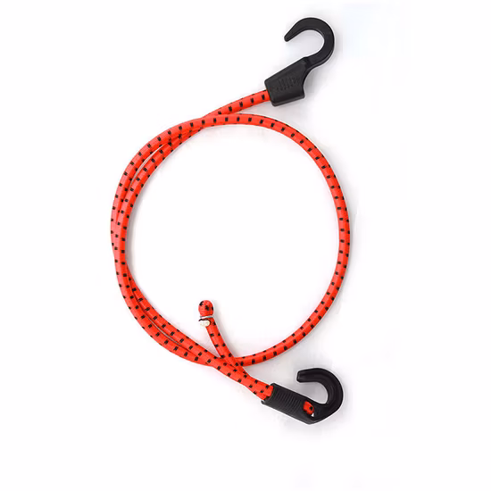 Cuerda elástica elástica de goma plana elástica personalizada de 6-12 mm con gancho para bicicleta usada