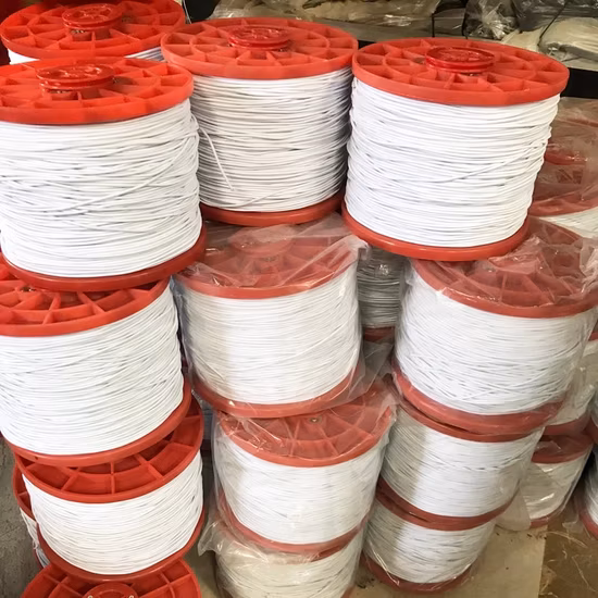 Venta al por mayor, 1/8 pulgadas, 2,5 mm, 3 mm, 5 mm, 8 mm, redondo, personalizado, logotipo impreso, trenzado, resistente, DOT, Letax, cordón elástico Bungee