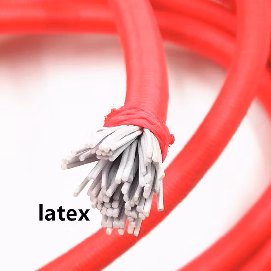 Alta resistencia 8 mm diámetros negro poliéster redondo deporte al aire libre cuerda elástica cuerda elástica Bungee Shock Cord